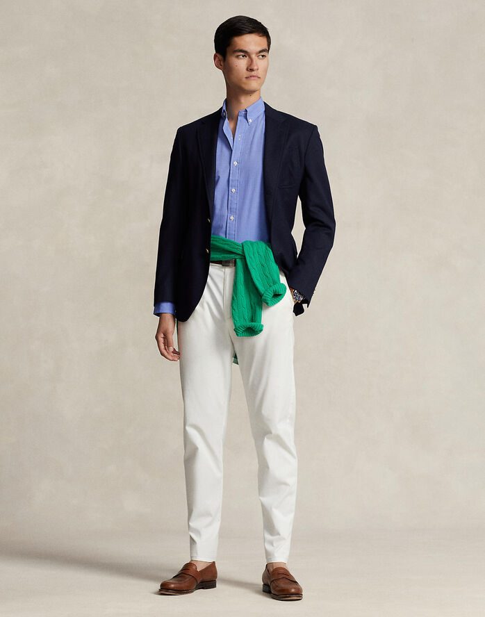 Polo Ralph Lauren Slim Fit Stretch Poplin Shirt Blue