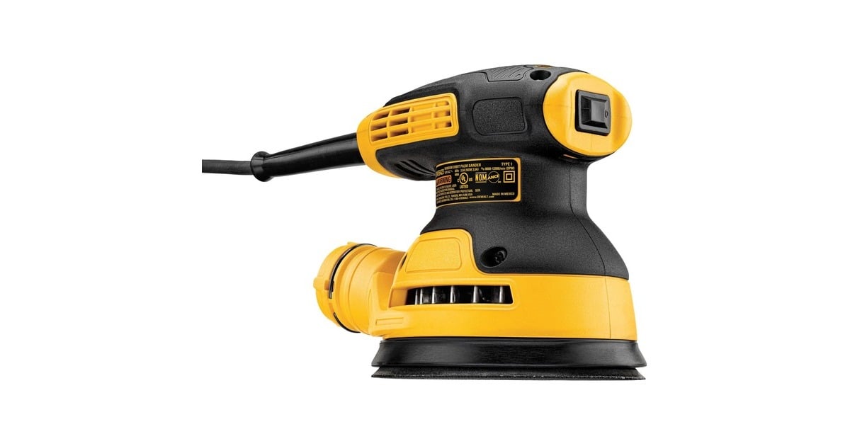 DEWALT280W Excentrische schuurmachine 125mm DWE6423  (Geel/zwart)