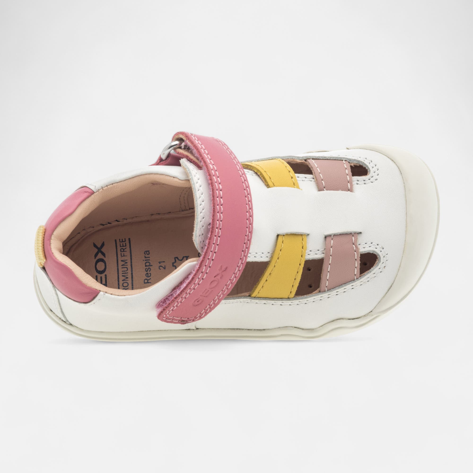 Babies Bébé fille en cuir blanc