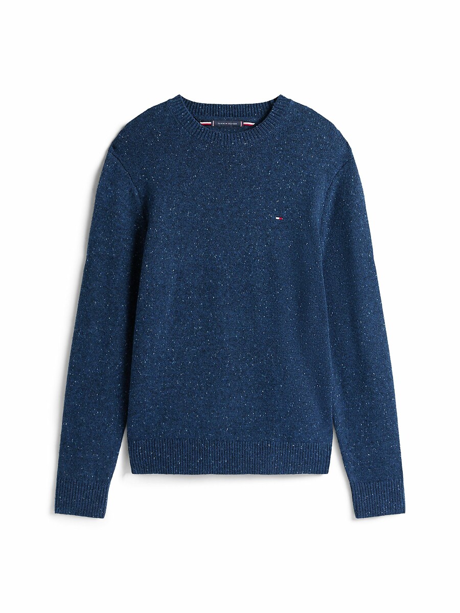 TOMMY HILFIGER<br>Suéter de lã com estampa de bolinhas