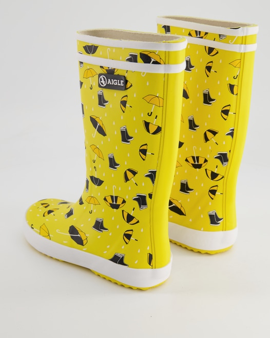 Aigle Lolly Pop Theme Gummistiefel in Gelb