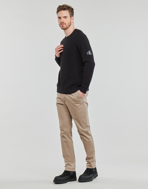 Calvin Klein Jeans - BADGE EASY SWEATER - Noir
