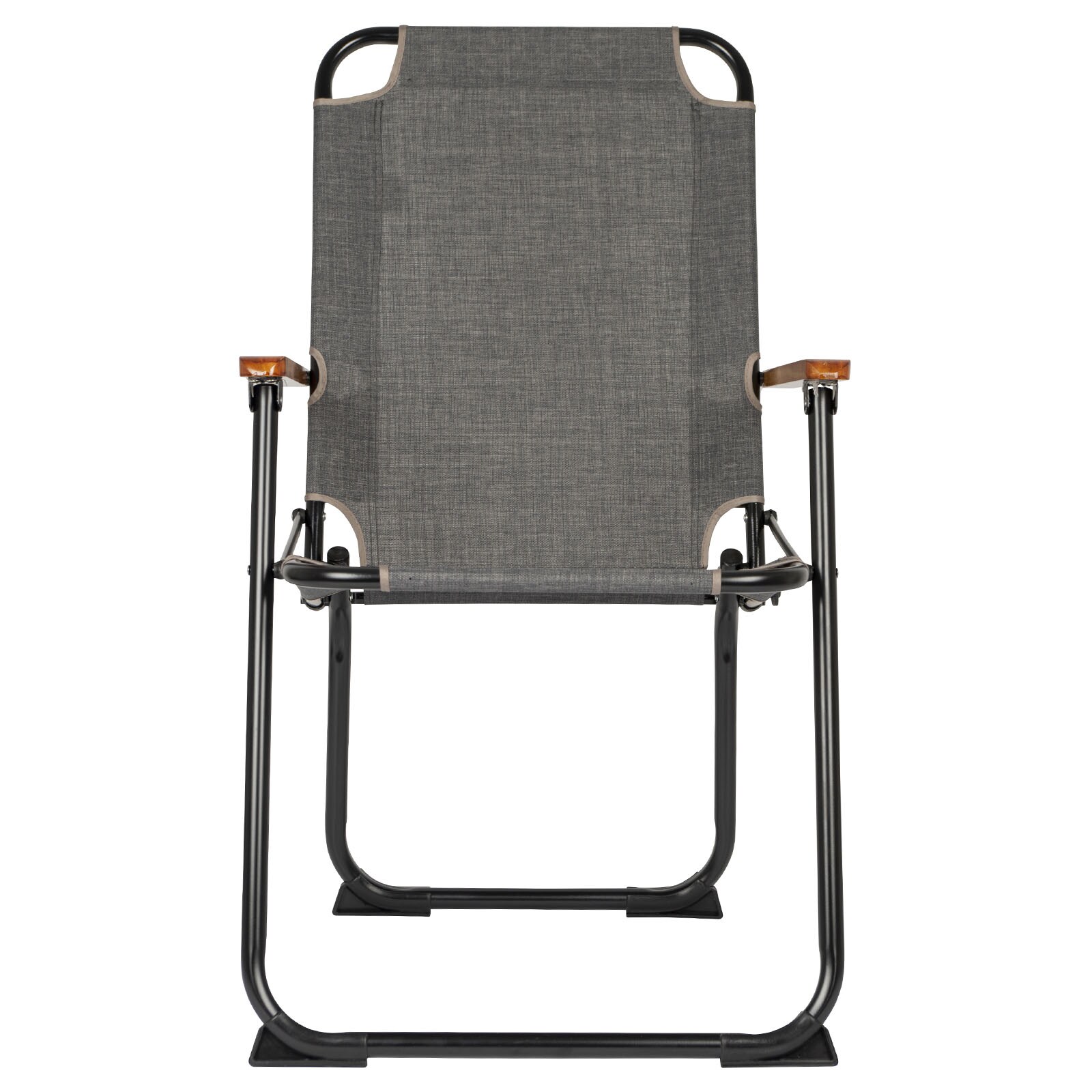 BO-CAMP Klappstuhl Brixton - Camping Stuhl Angel Klappsessel Alu faltbar 100 kg Farbe: Grau