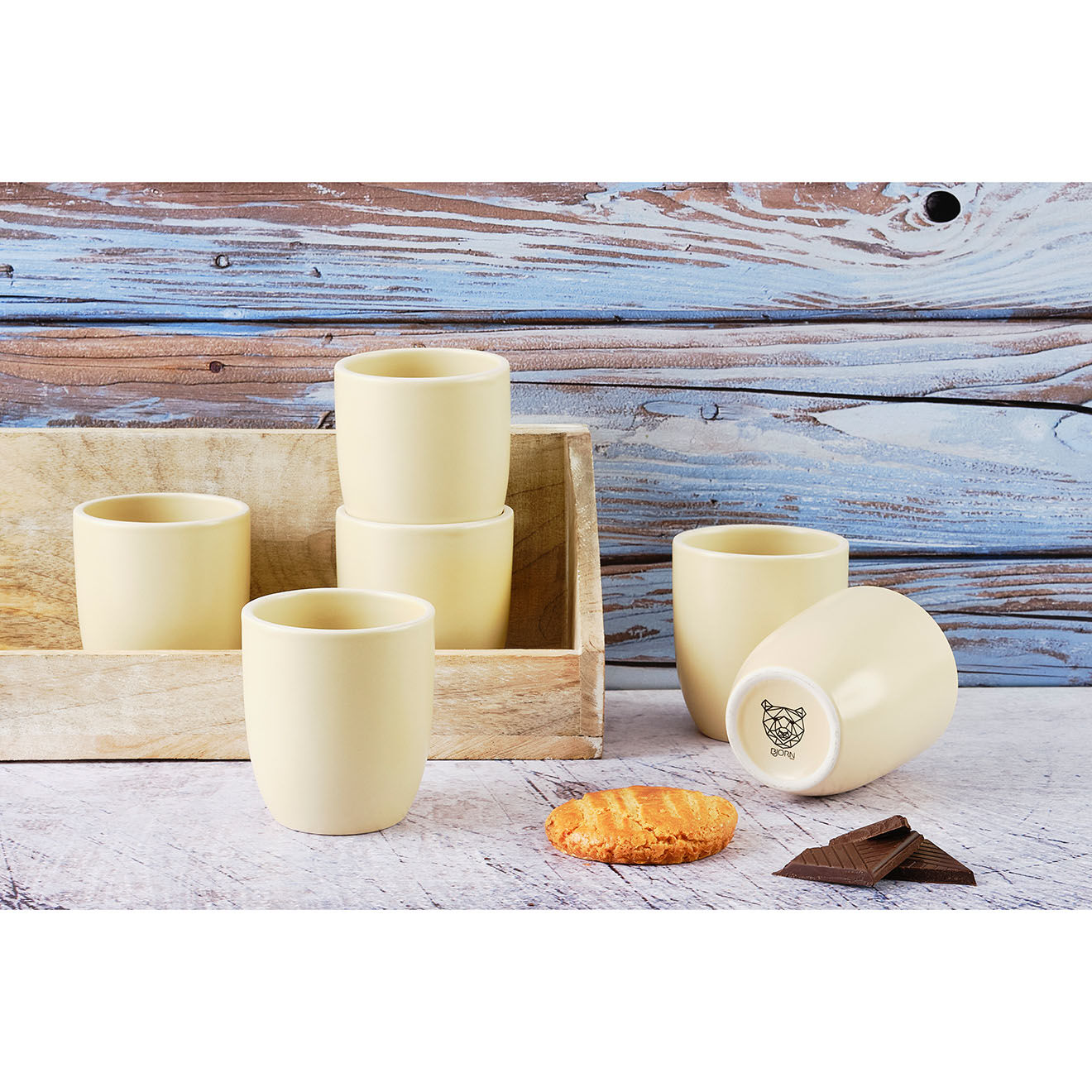 Bjorn 6 Mugs Origin Sable - 20 cl