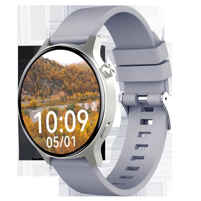 Rose Gold Smartwatch med avanceret sundheds- og fitnesssporing Sølv