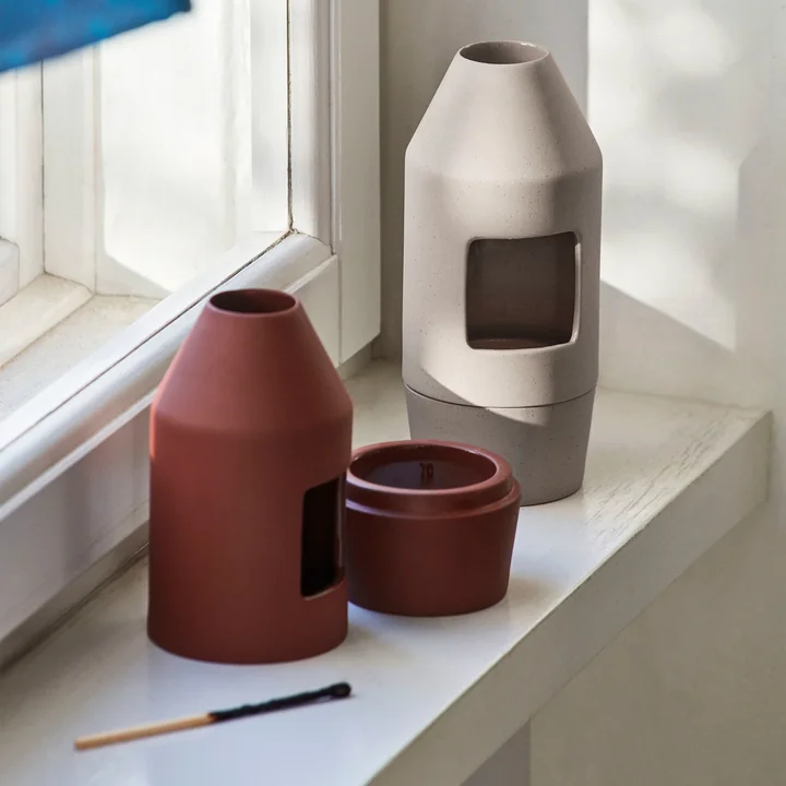 HAY - Chim Chim Duft Diffusor, Ø 6,5 x H 14,5 cm, hellbeige