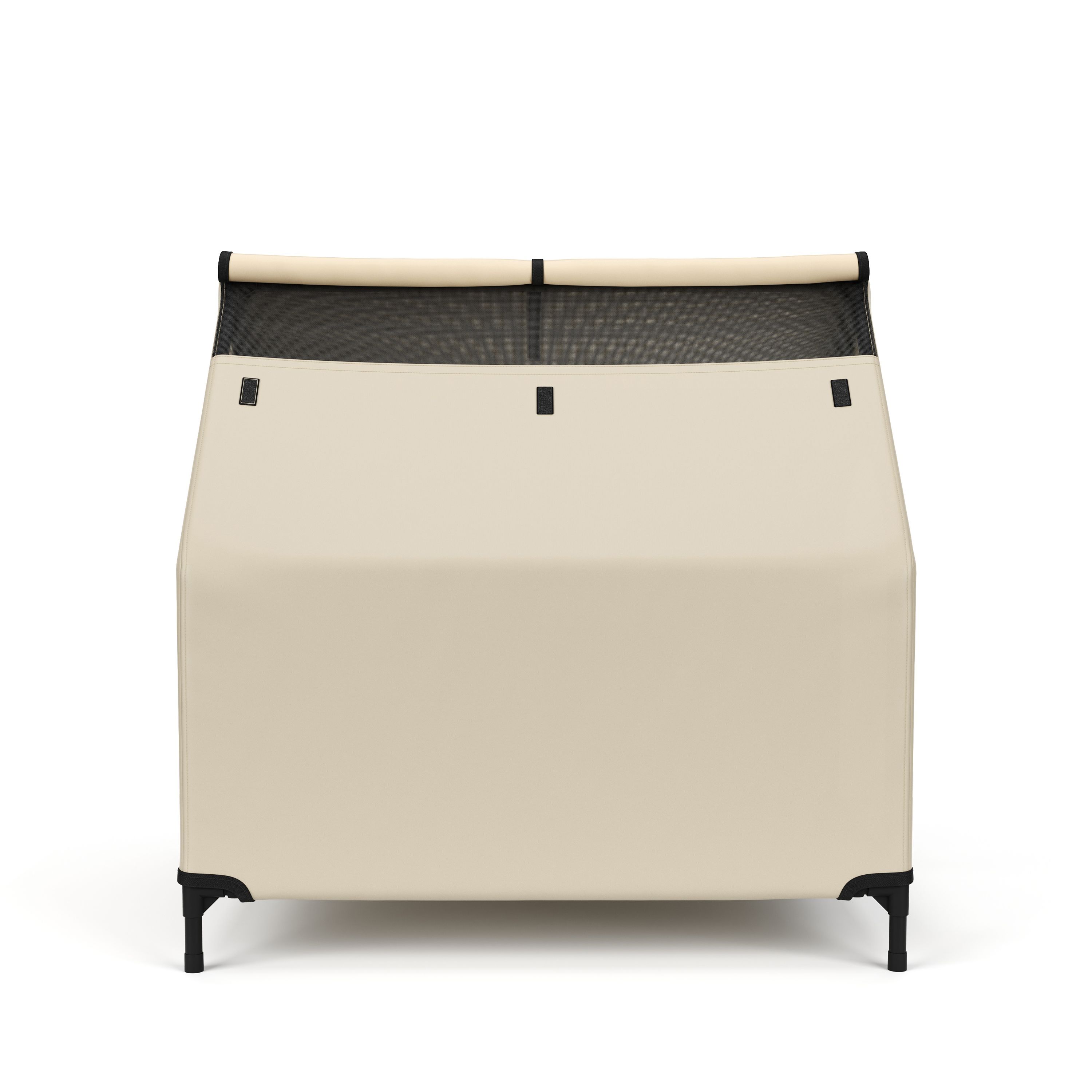 Hundebett Hundehütte erhöht 90 x 65 cm beige