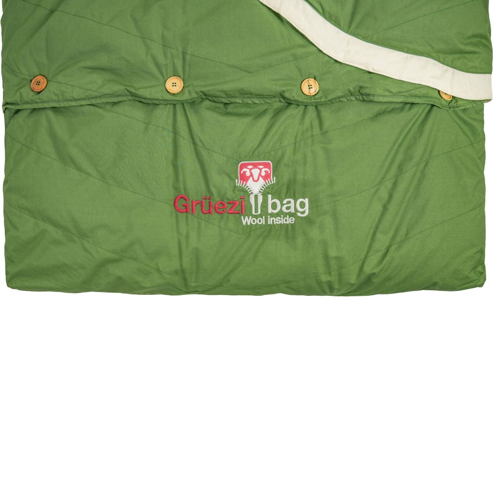 Grüezi Bag Biopod DownWool Nature Comfort Schlafsack basil green