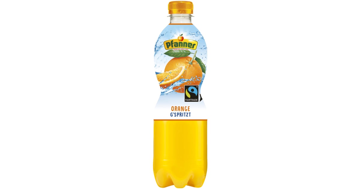 Pfanner Fairtrade Orange gespritzt 0,5 Liter (Einweg)