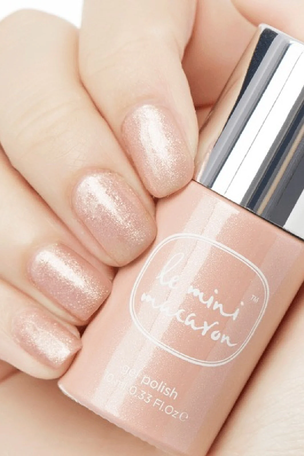 Le Mini Macaron Neglelak Gel prosecco glow