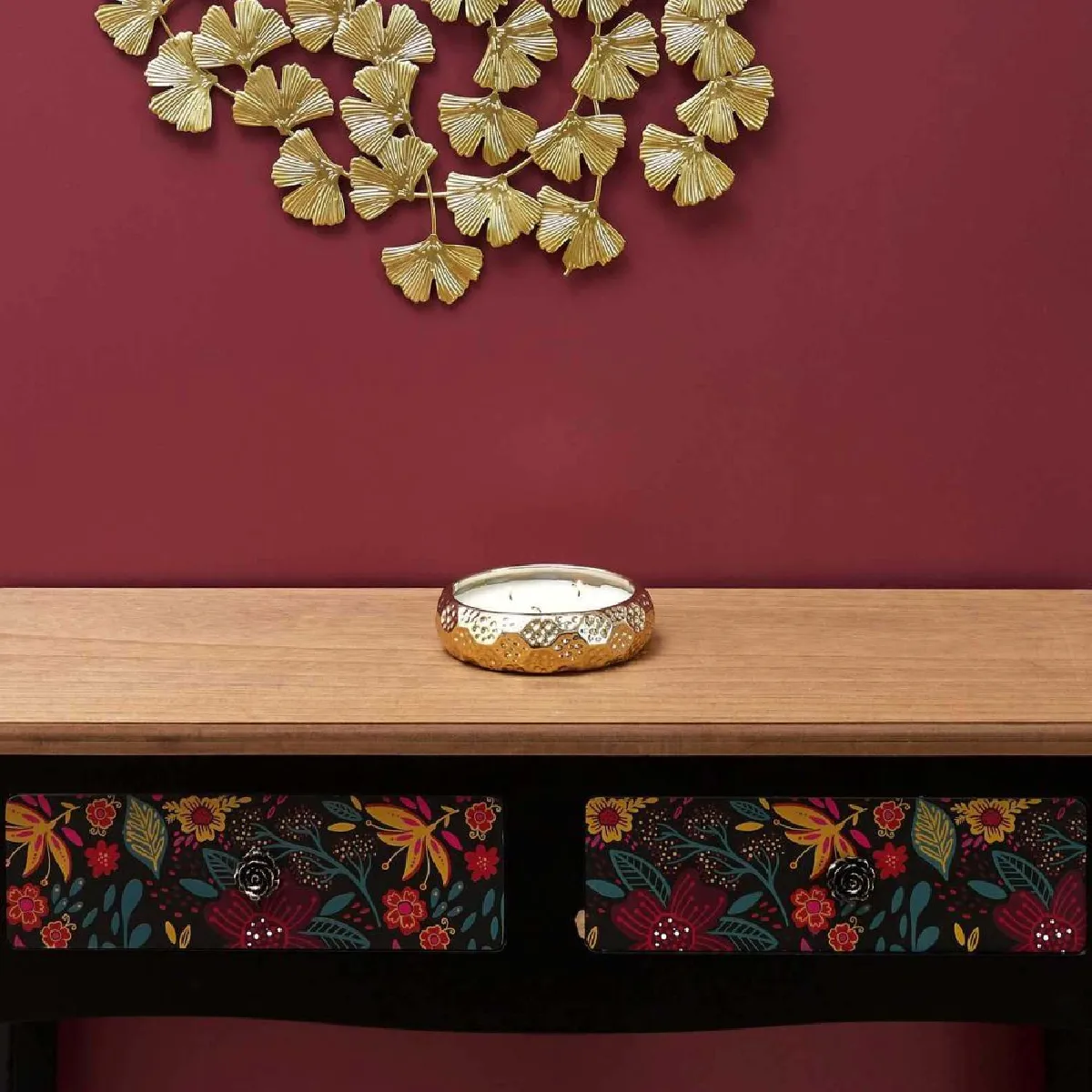 The Home Deco Factory Bougie parfumée 3 mèches