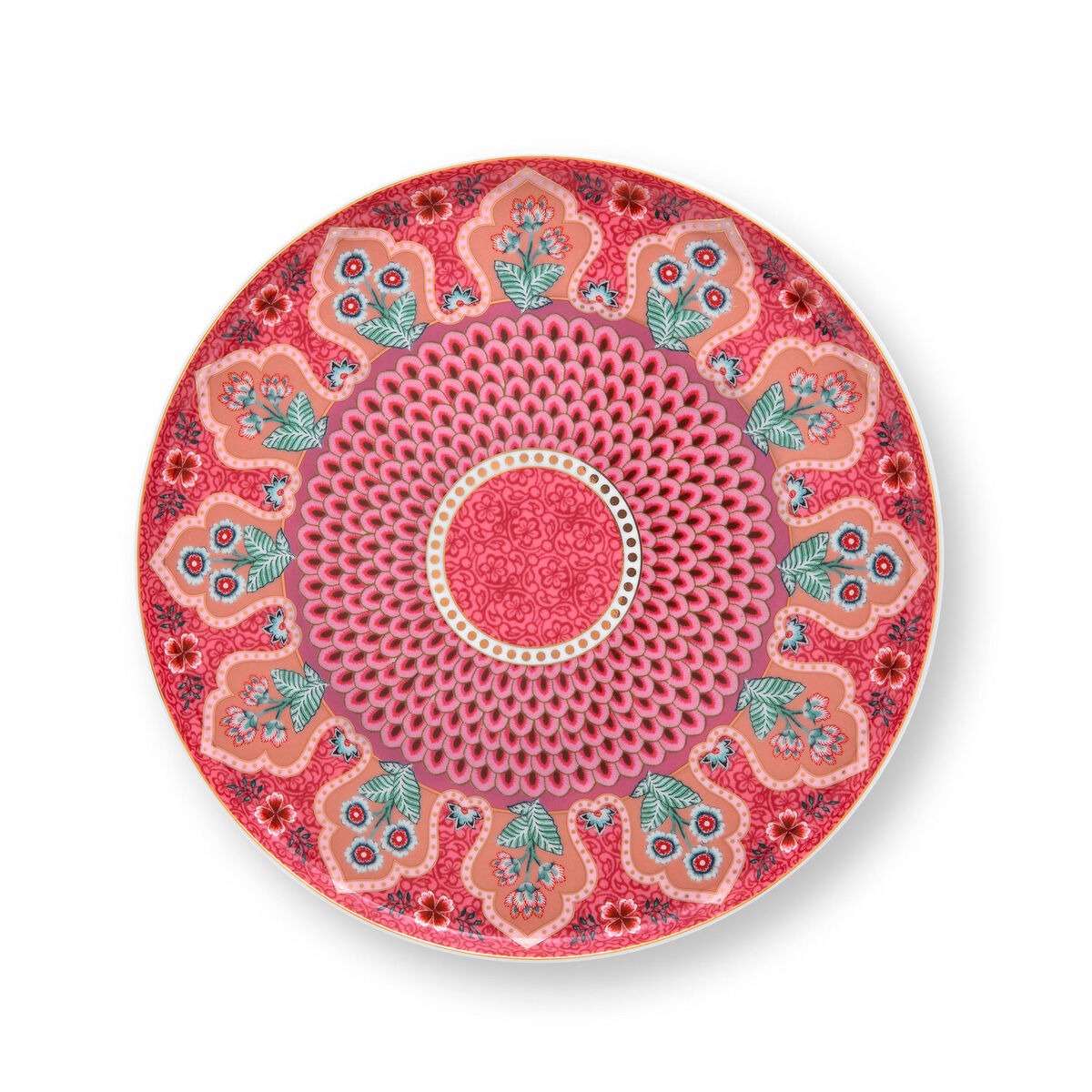 PIP Studio Flower Festival kakefat 21 cm, rosa
