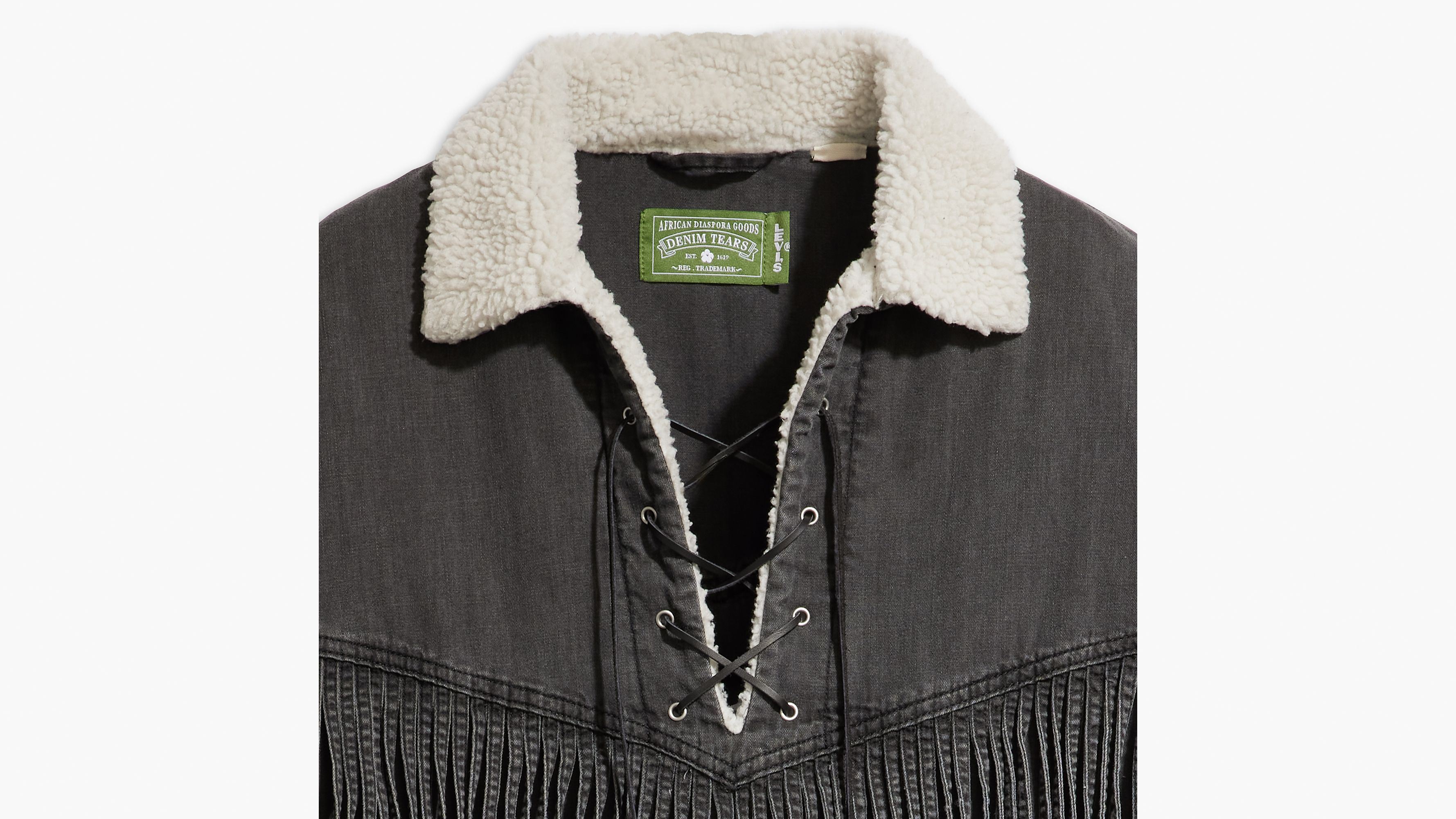Chemise Western Cowboy Levi's® x Denim Tears - Worn-in Black - Bleu