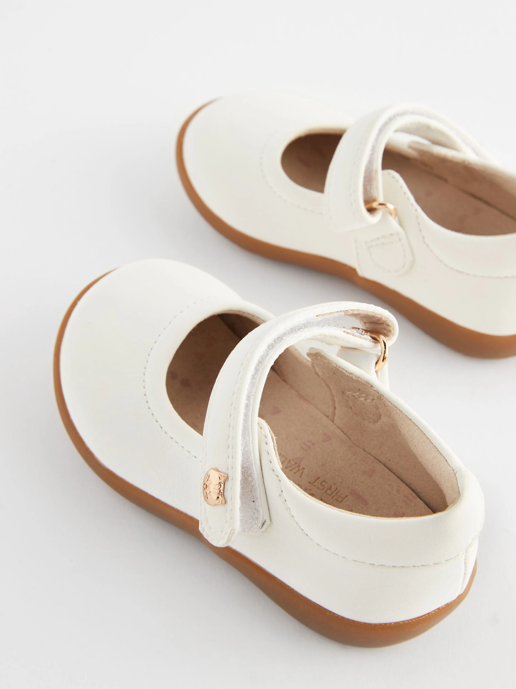 Wit - Mary Jane-schoentjes voor eerste babypasjes