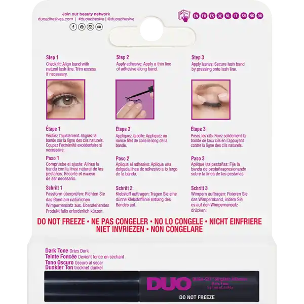 Duo Quick Set Striplash Adhesive Dark Bandwimpernkleber