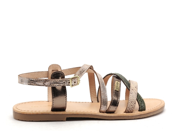 Les tropeziennes nu pieds plats femme hapaxgum f kaki