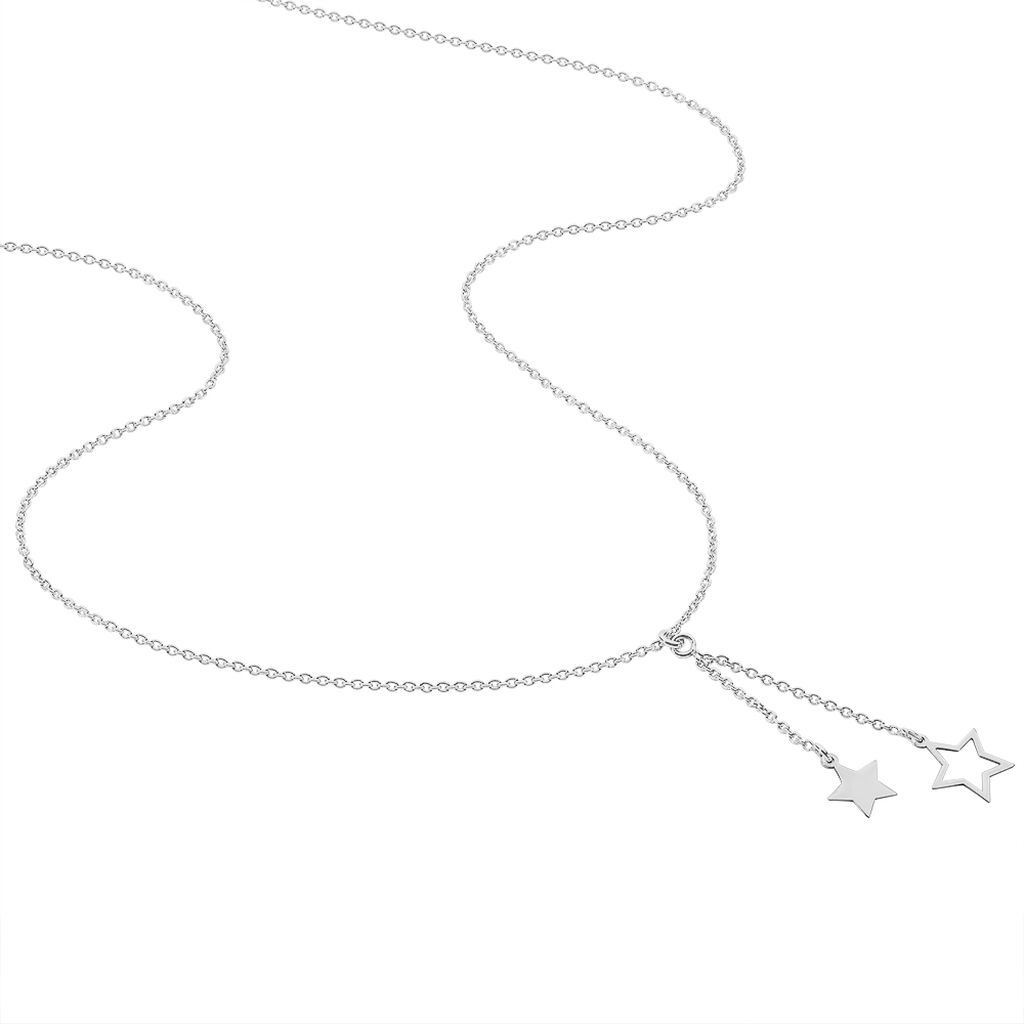 Collier Juliette Argent Blanc