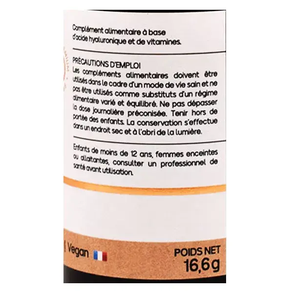 Ácido Hialurônico Nat & Form Nature + Vitaminas C e B2 Antienvelhecimento 30 Cápsulas
