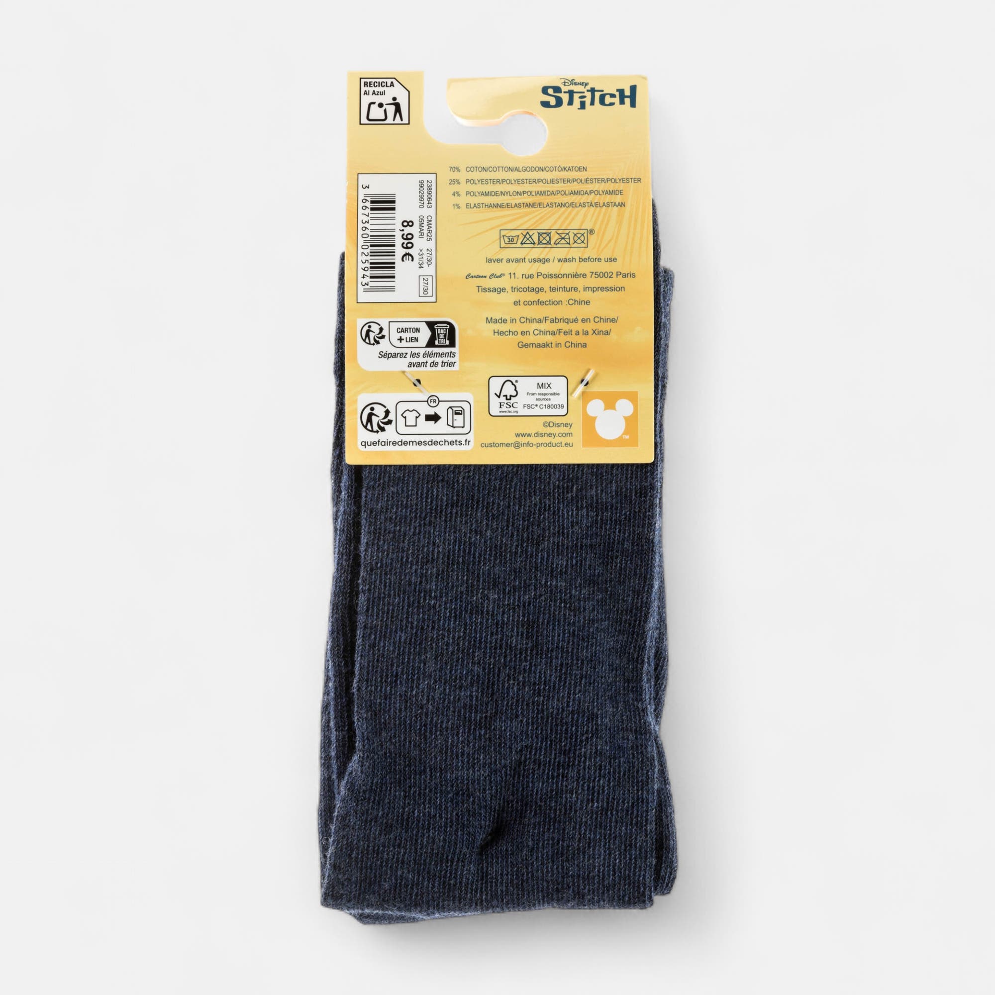 Collants/mi-bas Femme bleu marine