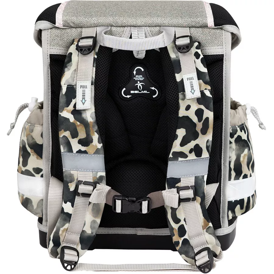 Belmil Schulranzen Classy Schulranzen Set 5-teilig mit Brustgurt Wild Cat
