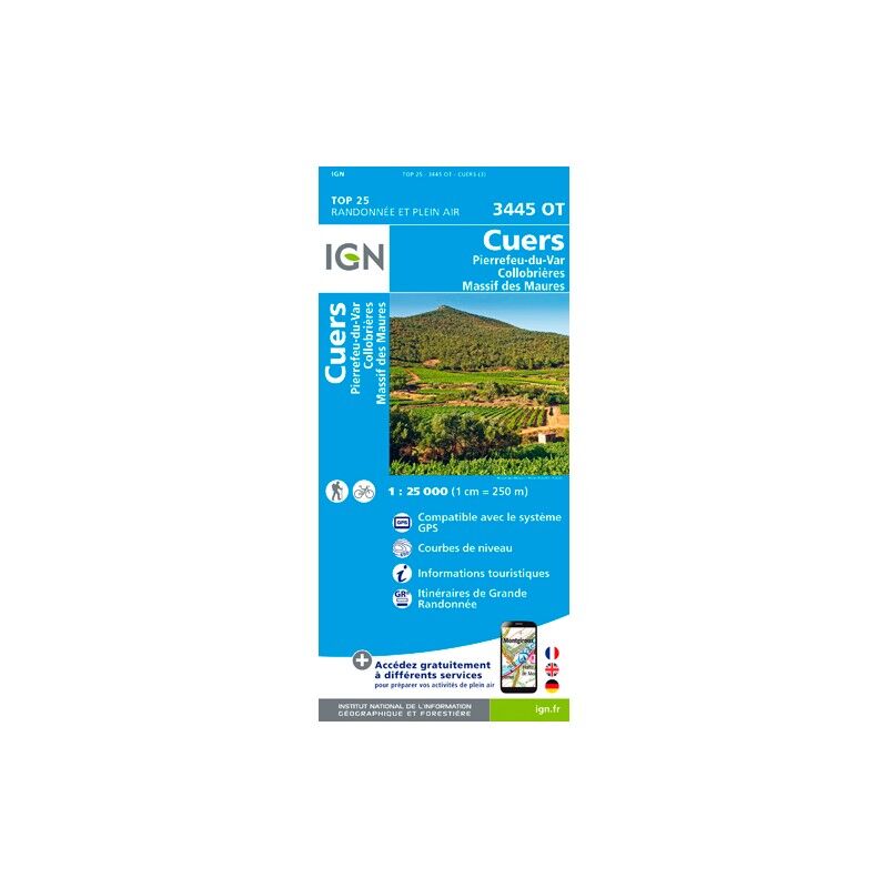 Cuers / Pierrefeu - Carte topographique