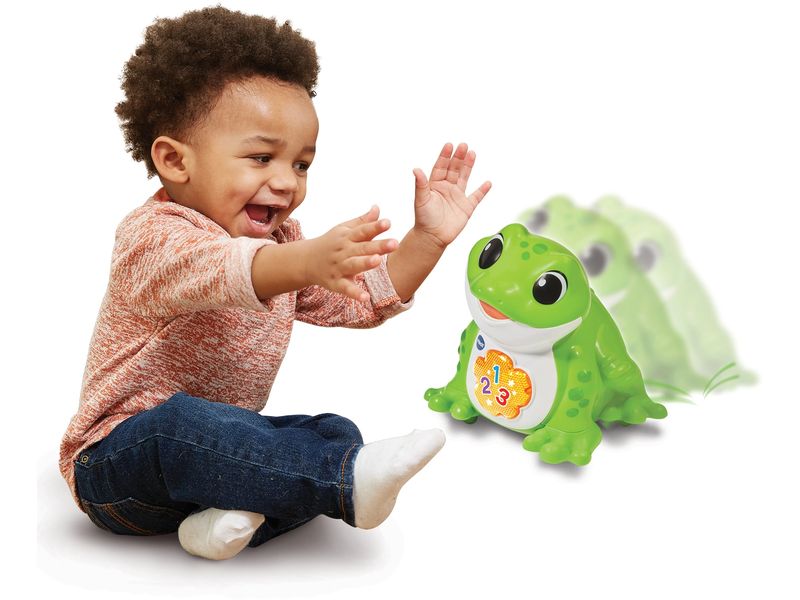 Vtech Beschäftigungsspielzeug Pop, Ma Grenouille Hop Hop -F Musikspass mit dem energiegeladenen Frosch
