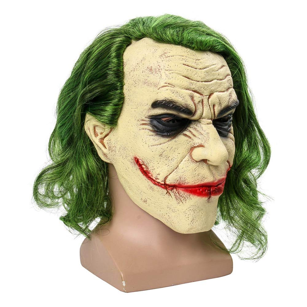 Latex Grusel Maske Halloween Gesichtsmaske Kostüm Zubehör Motto Party Accessoire Fasnachts Foto Requisite - Evil Clown