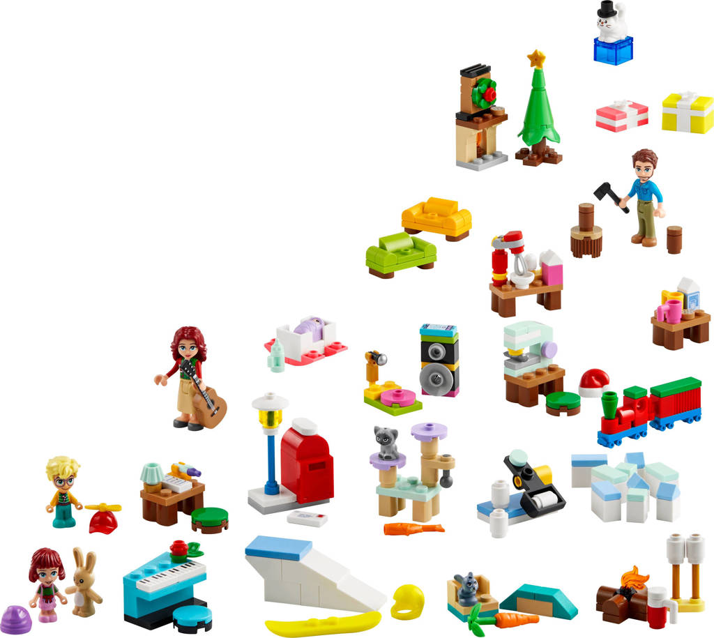 Tellen is weten.Friends adventkalender 2024, Kerst Speelgoed voor Kinderen 42637
