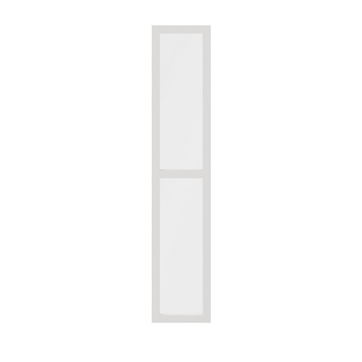 Porte battante blanche en verre GoodHome Atomia H. 187,2 x L. 37,2 cm