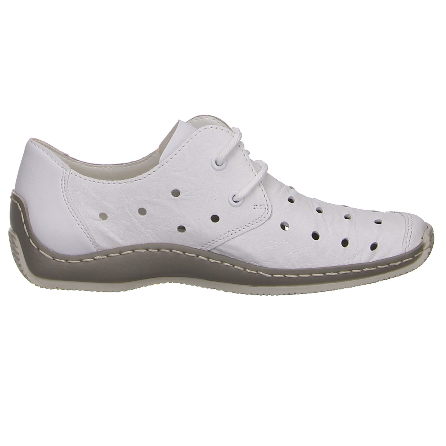 Rieker Schnürschuhe weiß weiss/weiss kombi