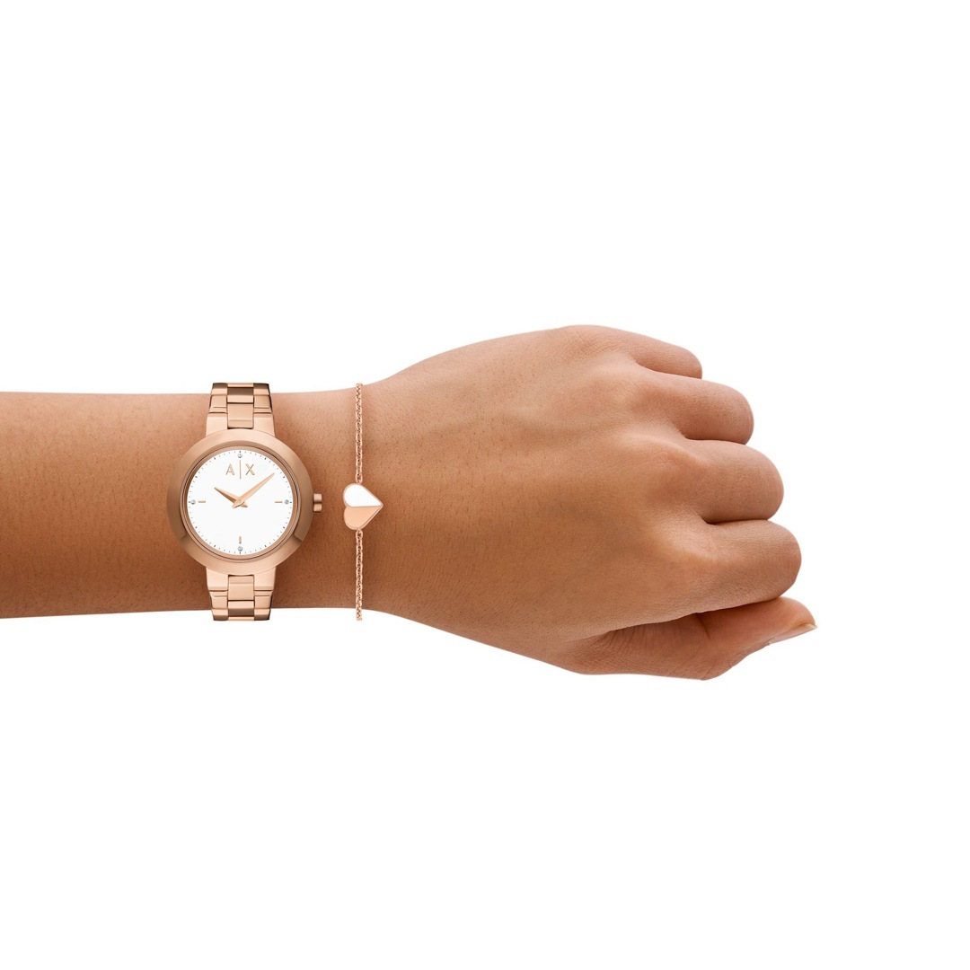 Armani Exchange Jackie Rosé / Weiss Set