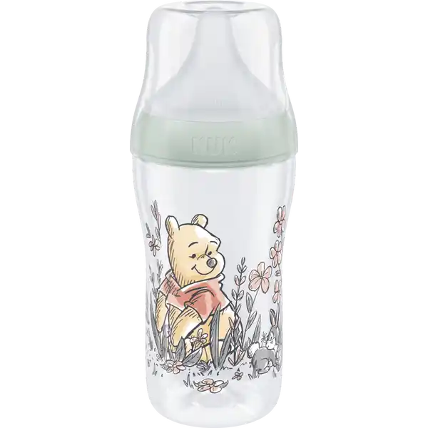 Disney Winnie Puuh Perfect Match Babyflasche, mit weichem Silikon-Trinksauger