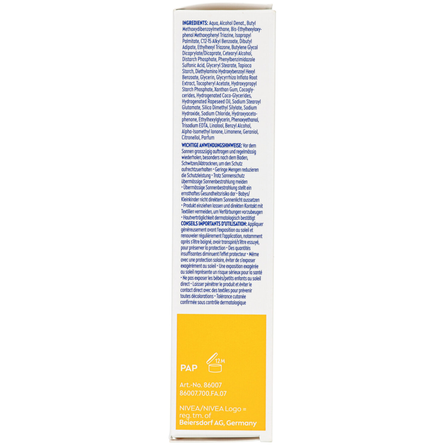 Nivea UV Face Shine Control LSF 50
