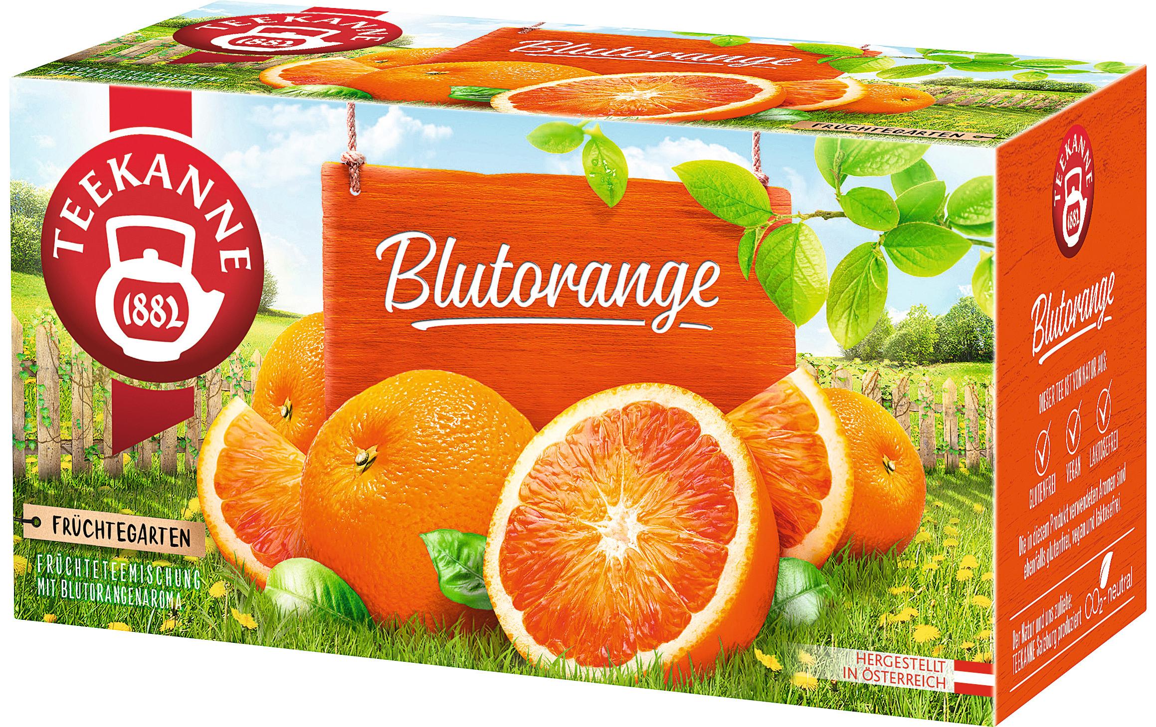 Teebeutel Blutorange 20 Beutel, 60gFrüchtetee zum heiss geniessen