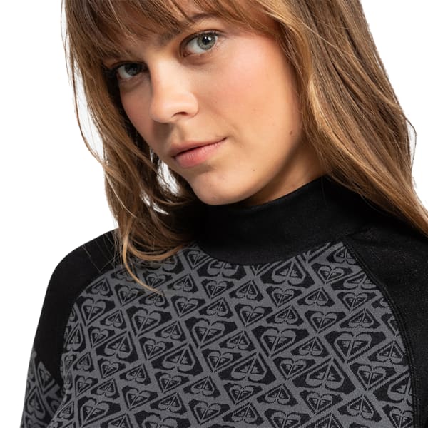T-shirt thermique ROXY SEAMLESS TOP TRUE BLACK