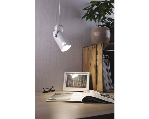 Plantenlamp, 1-lamp, HxØ 180x10 cm, wit