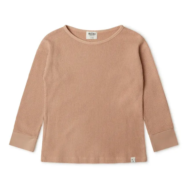 Matona T-Shirt Côtelé Coton Bio - Collection Femme  | Terracotta