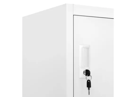 Armoire à casier avec 18 compartiments Métal 90x40x180 cm