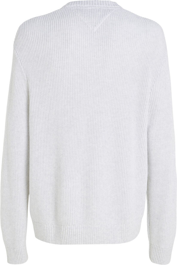 Tommy Hilfiger TJM REG TONAL XS BADGE SWEATER Silver grey htr