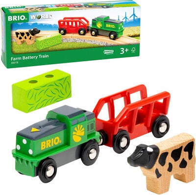 BRIO 36018 World Farm Batteri Traktor