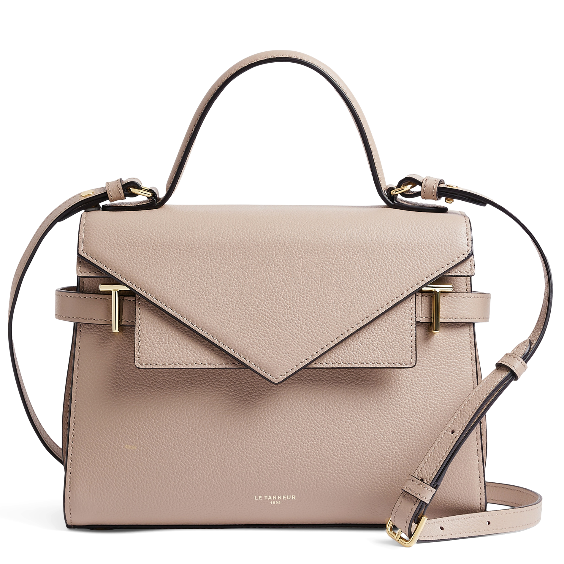 EMILIE - Sac à main en cuir | Beige