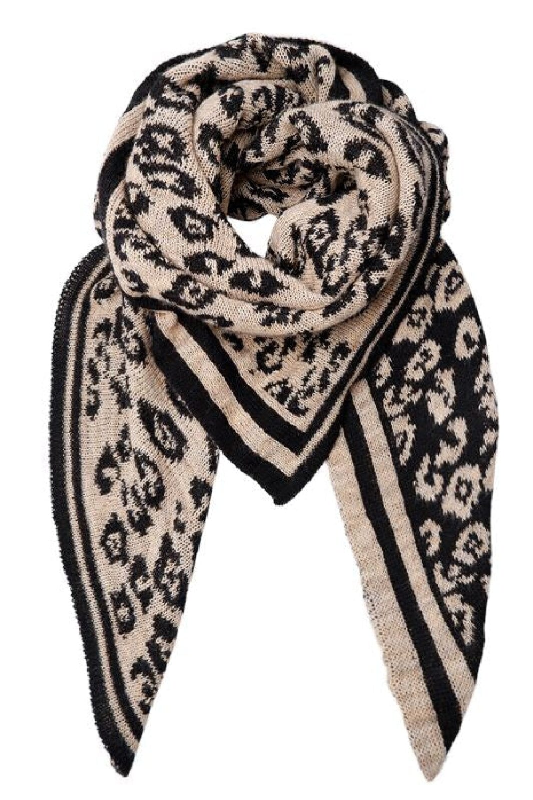 Black Colour Bcbex Leo Scarf latte black
