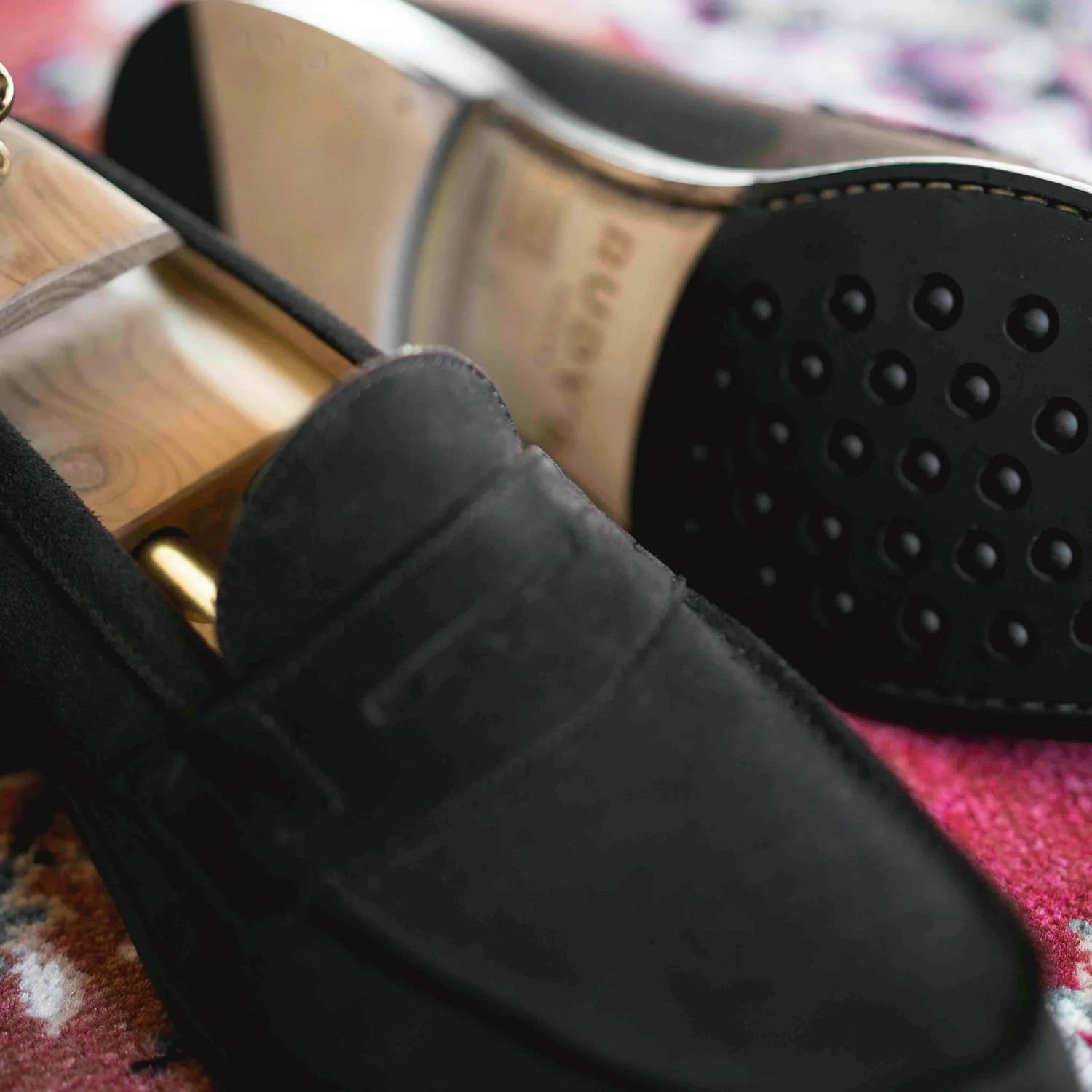 Maker-Mocassin en cuir velours marron