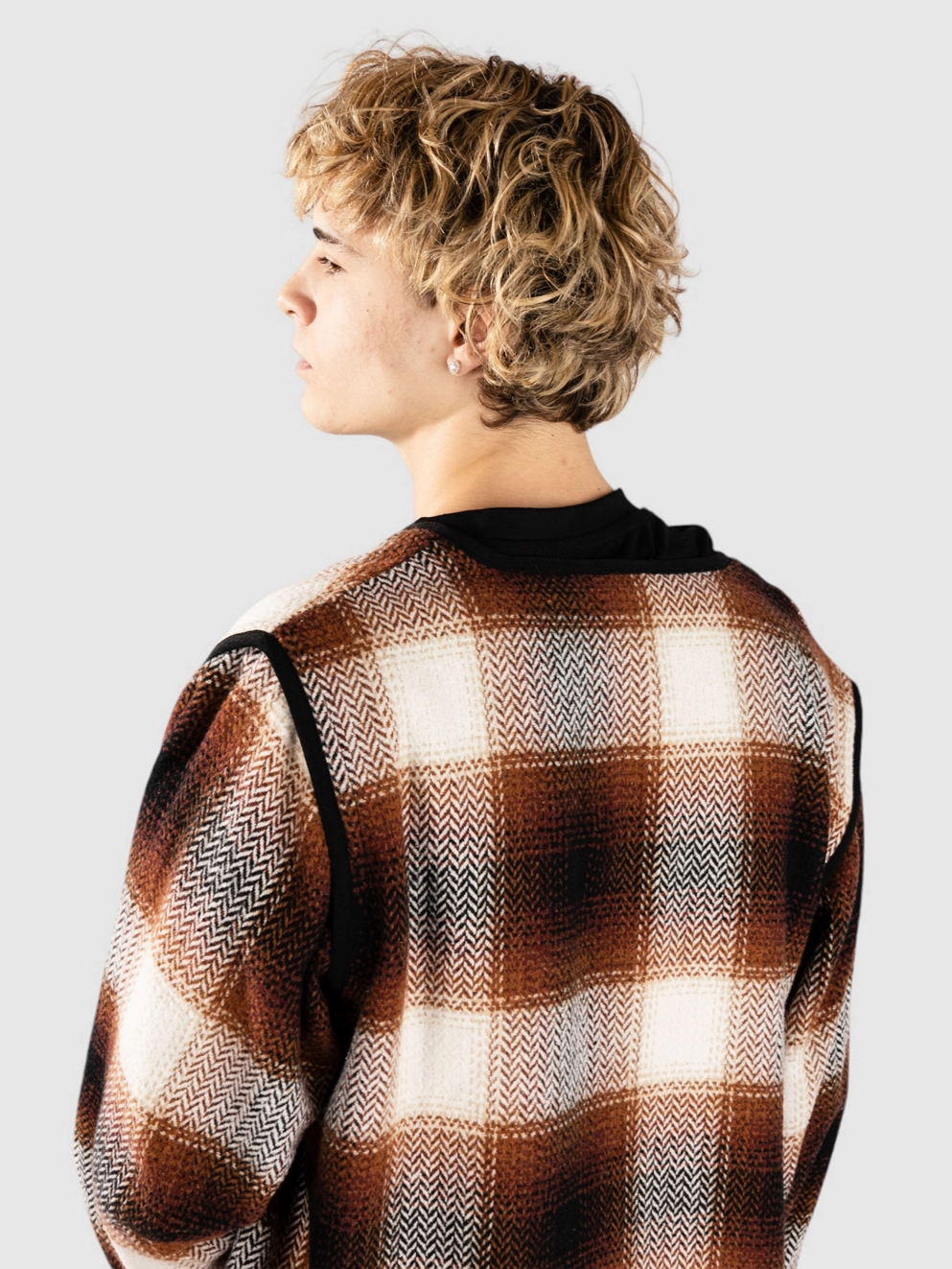 Santa Cruz Assembly Liner Jacket orange/black check