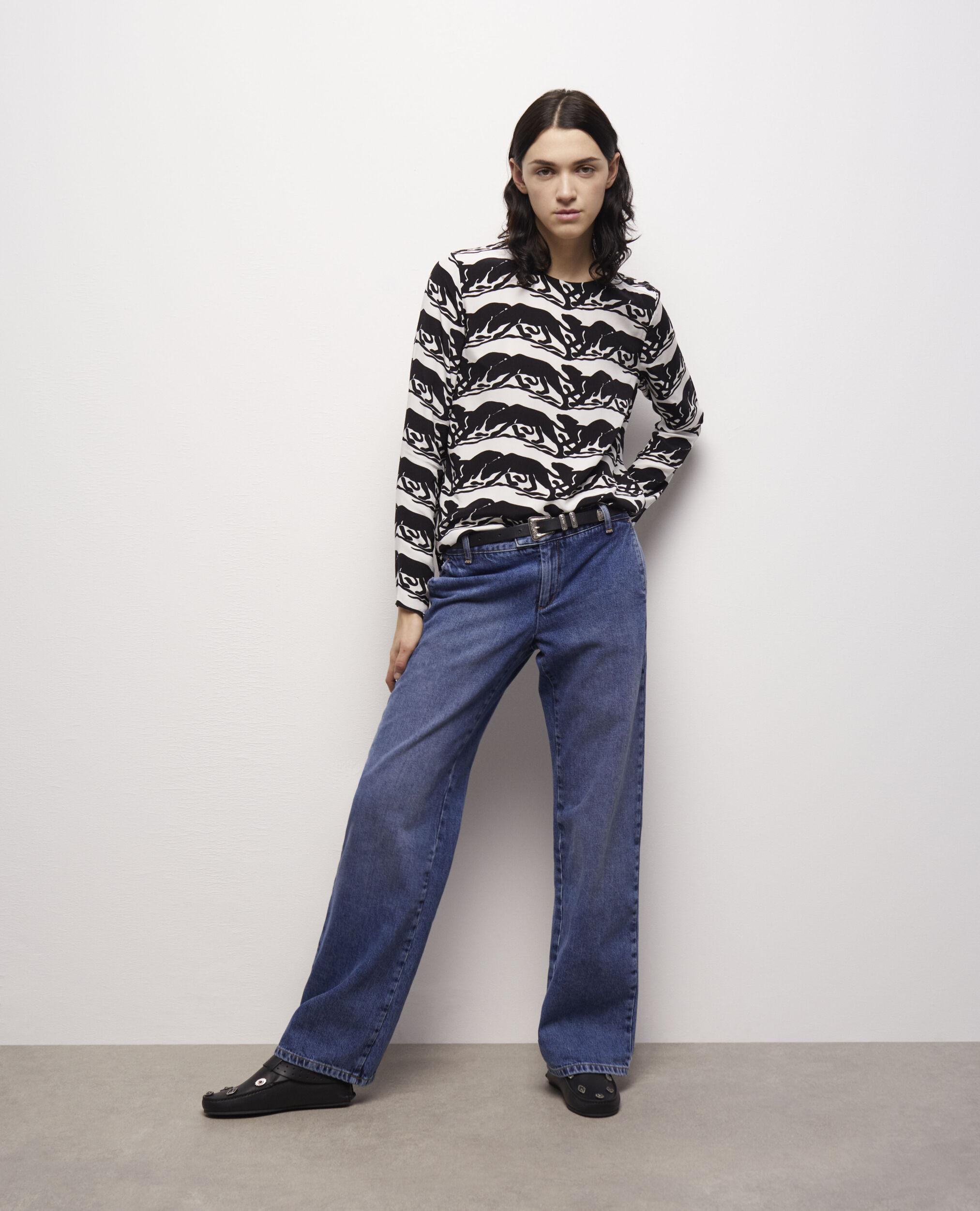 Blouse imprimé panthère