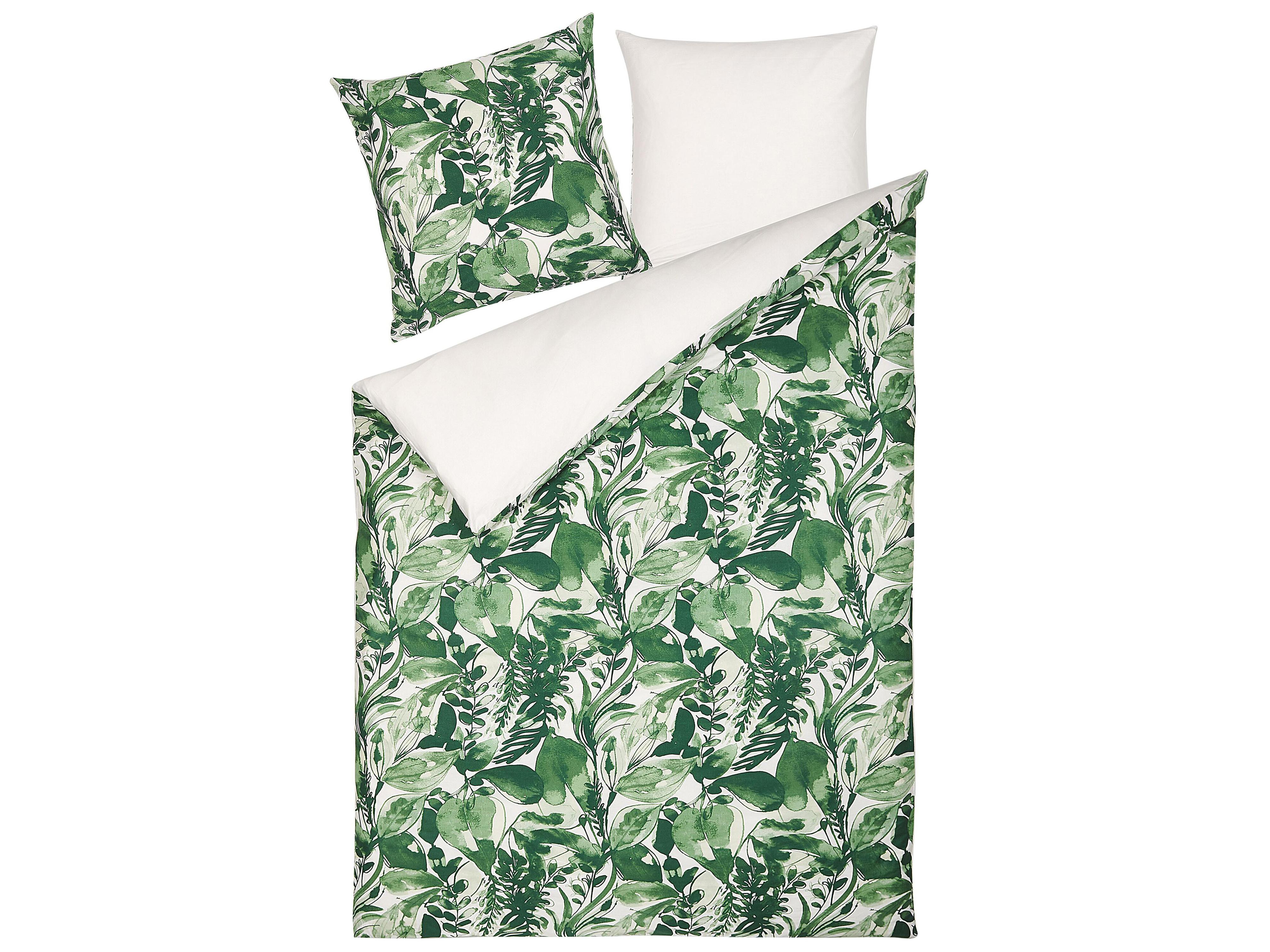 Dekbedovertrekset GREENWOOD Katoen-satijn 155 x 220 cm Groen