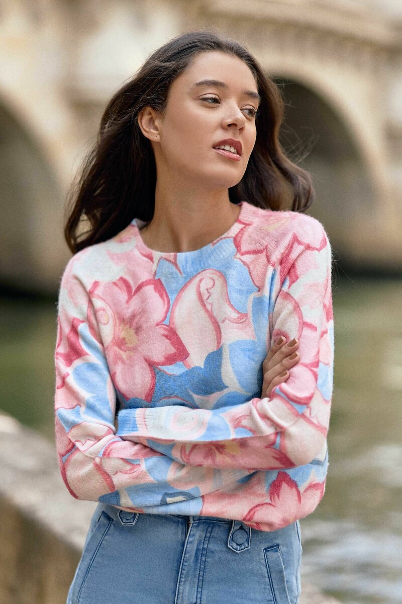 LA PETITE ETOILE<br>Suéter de gola redonda estampado, MELISSA