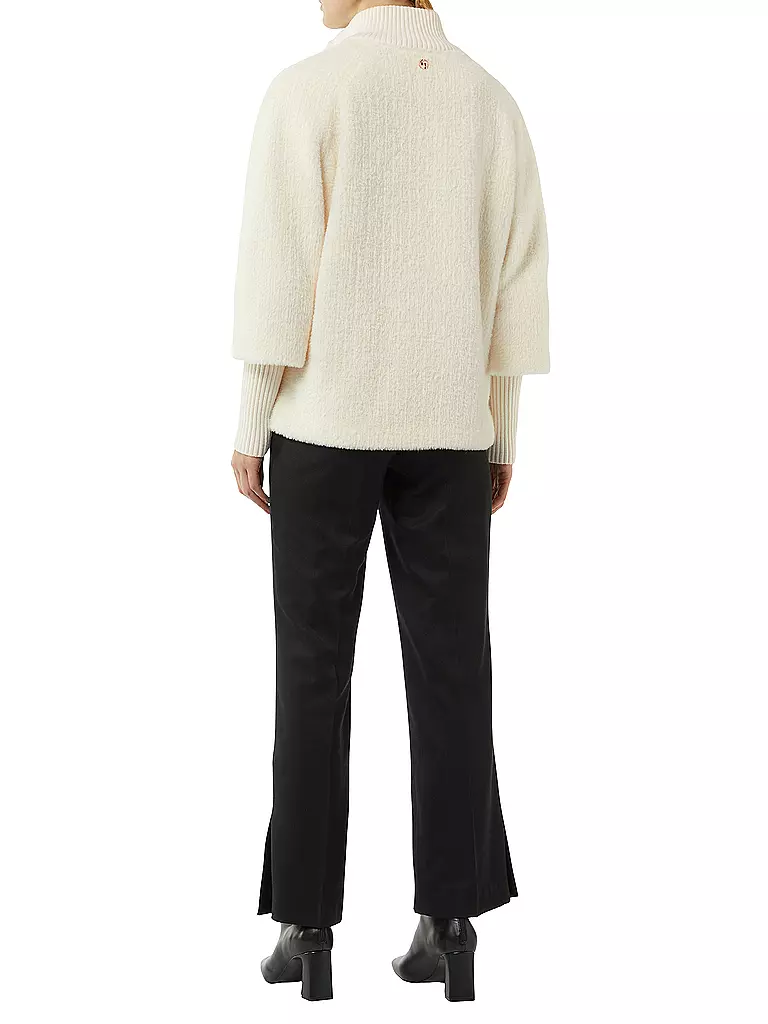 COMMA Jacke in Felloptik weiss