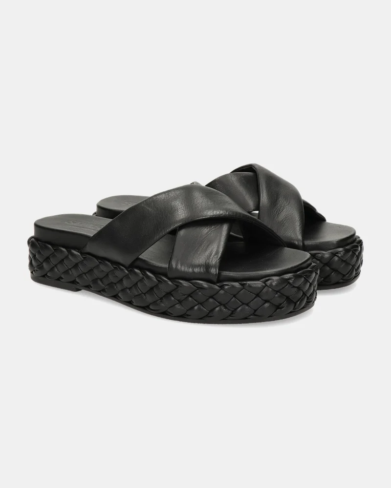 Shabbies Amsterdam Slippers  - zwart