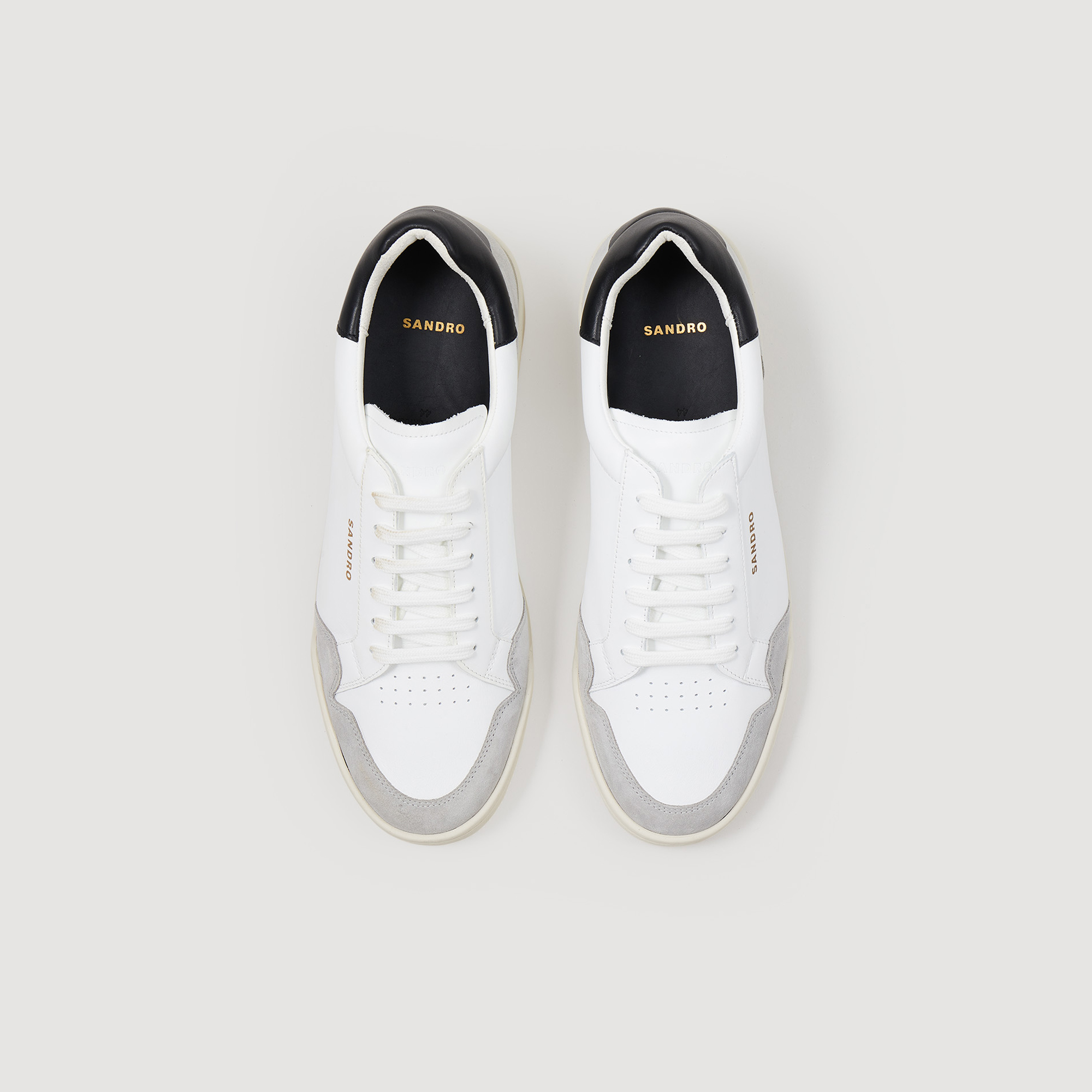 Baskets en cuir
